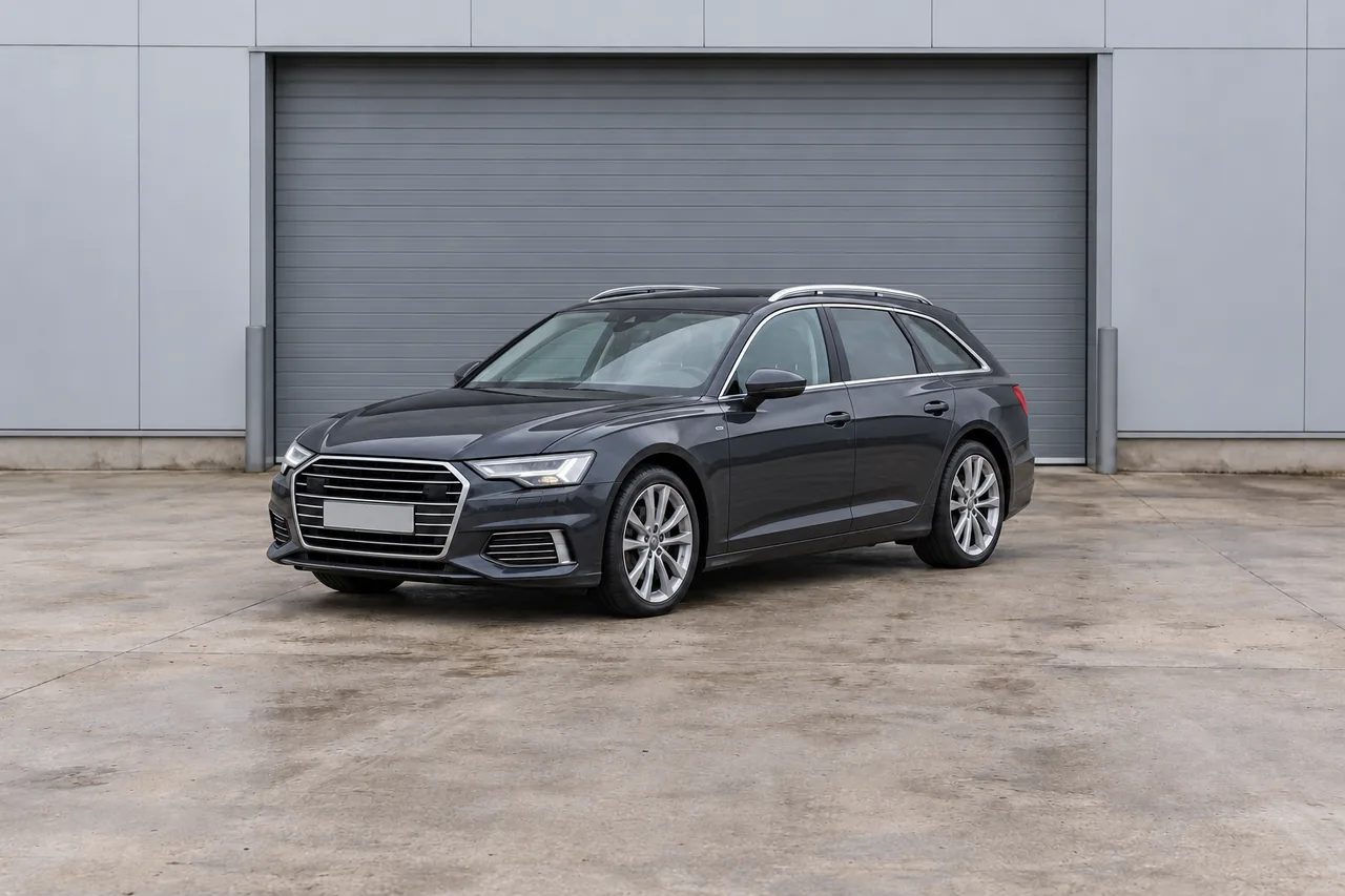 Clean gray estate car after the illustrative full reset